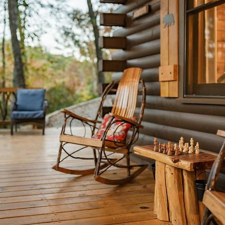 בלו רידג' Log Cabin With Mountain View And Privacy מראה חיצוני תמונה