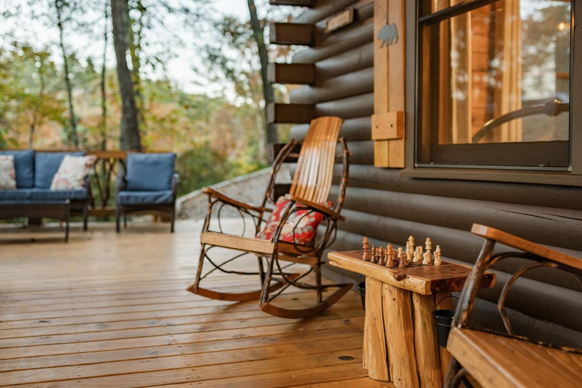 בלו רידג' Log Cabin With Mountain View And Privacy מראה חיצוני תמונה