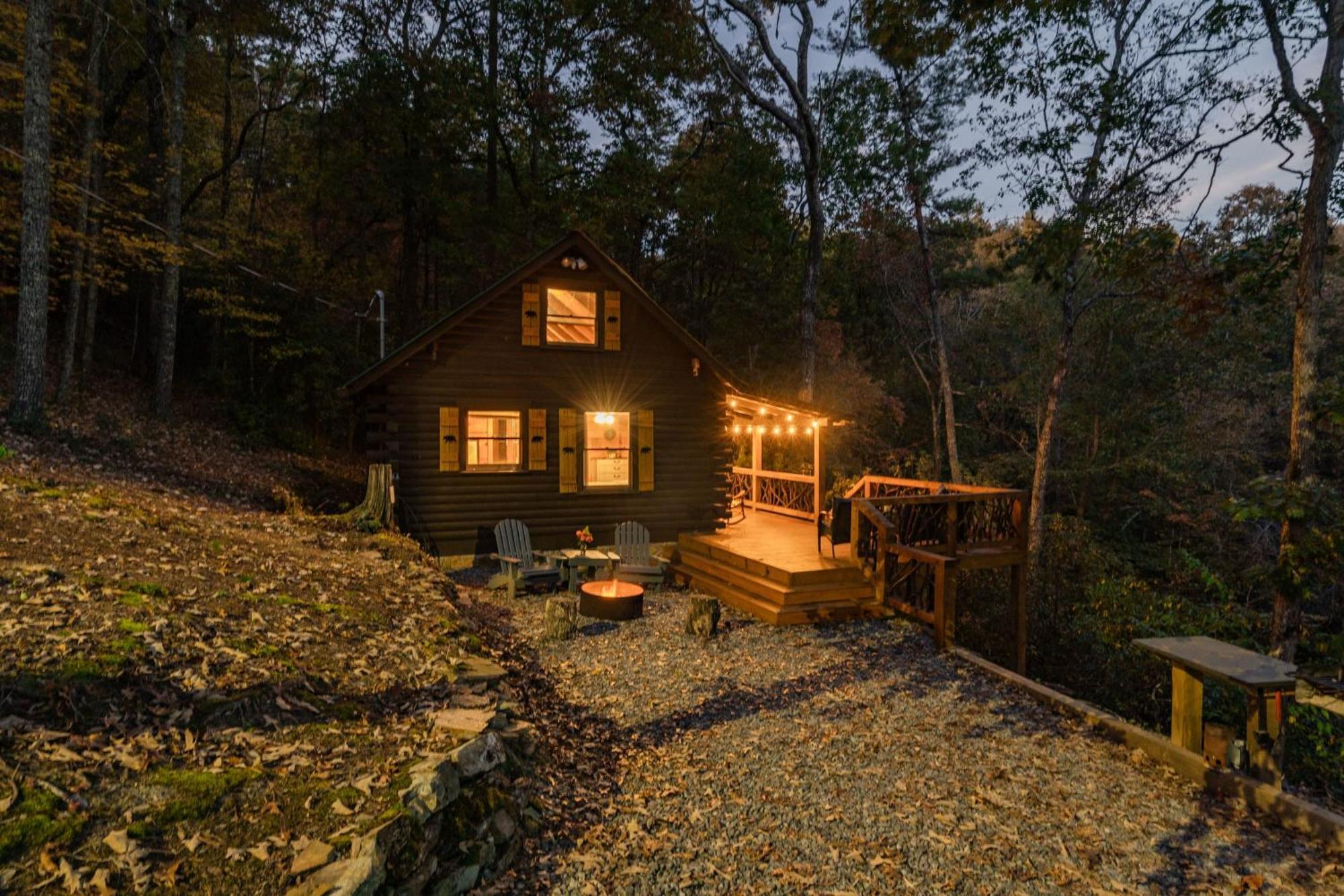 בלו רידג' Log Cabin With Mountain View And Privacy מראה חיצוני תמונה